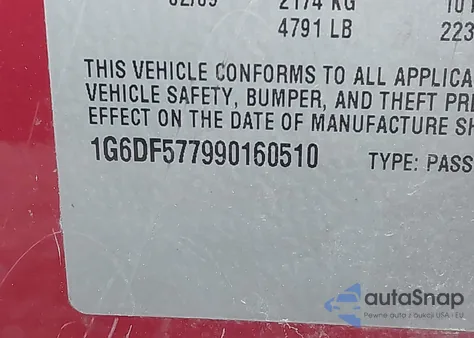 2009 Cadillac Cts Standard z USA, uszkodzony, nr VIN 1G6DF577990160510
